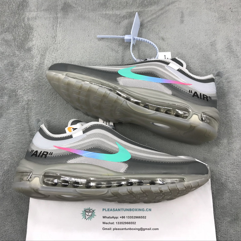 Authentic OFF-WHITE x Nike Air Max 97 Grey GS